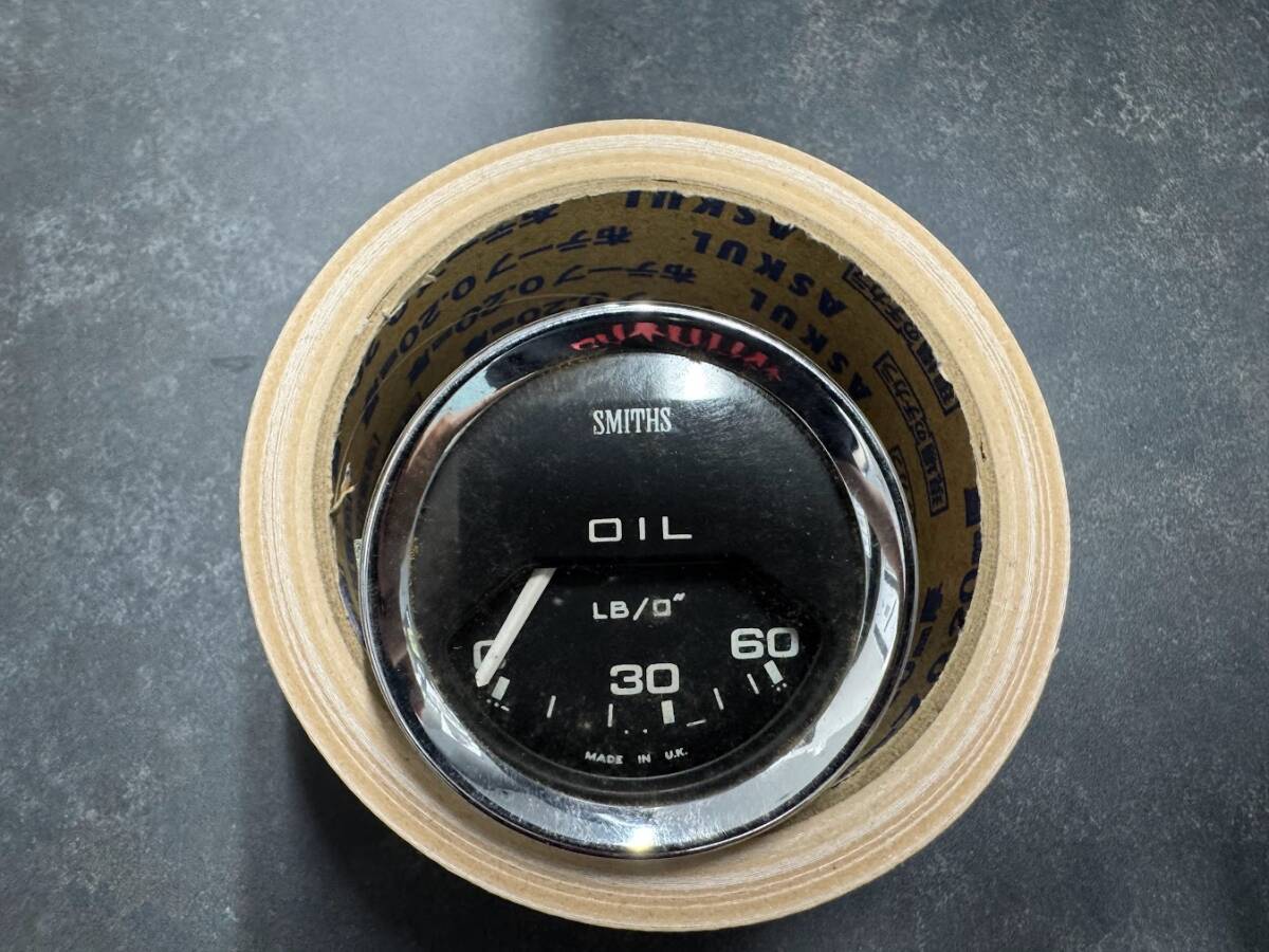 【未使用/デッドストック】SMITHS/スミス OIL gauge メーターmade in uk 52Φ LOTUS/ロータス拍卖