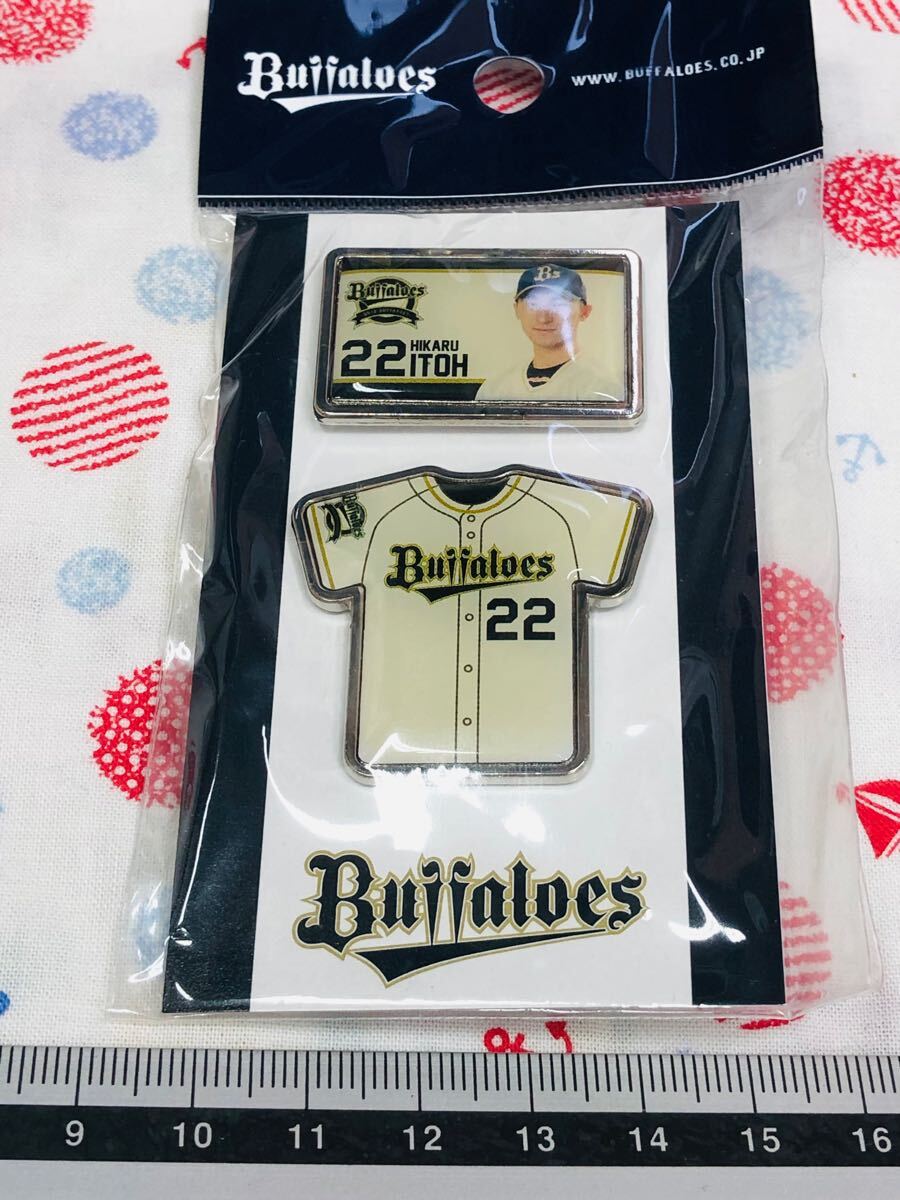 オリックス・バファローズ ピンバッジ ピンズセット 伊藤光 拍卖