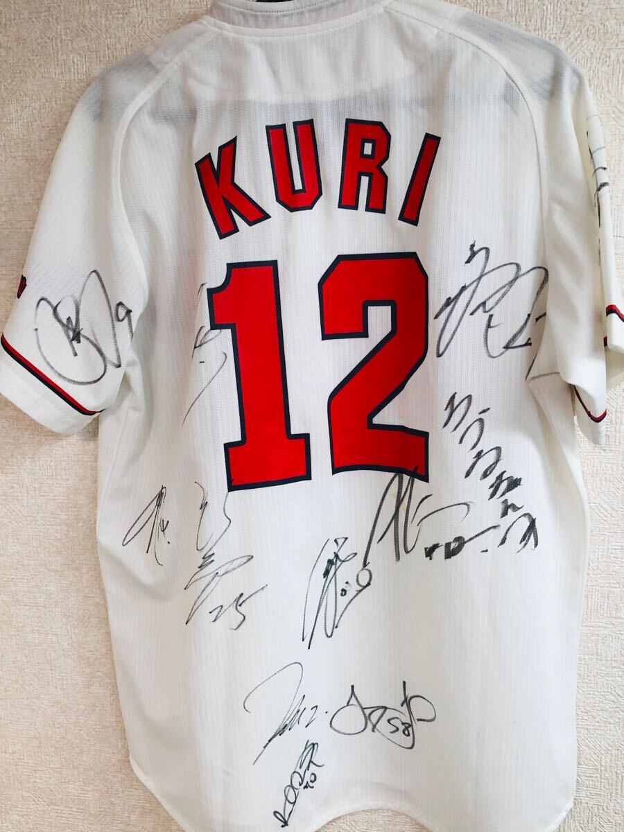 広島東洋カープ 九里亜蓮 直筆サイン入り ハイクオリティユニフォーム Mサイズ拍卖