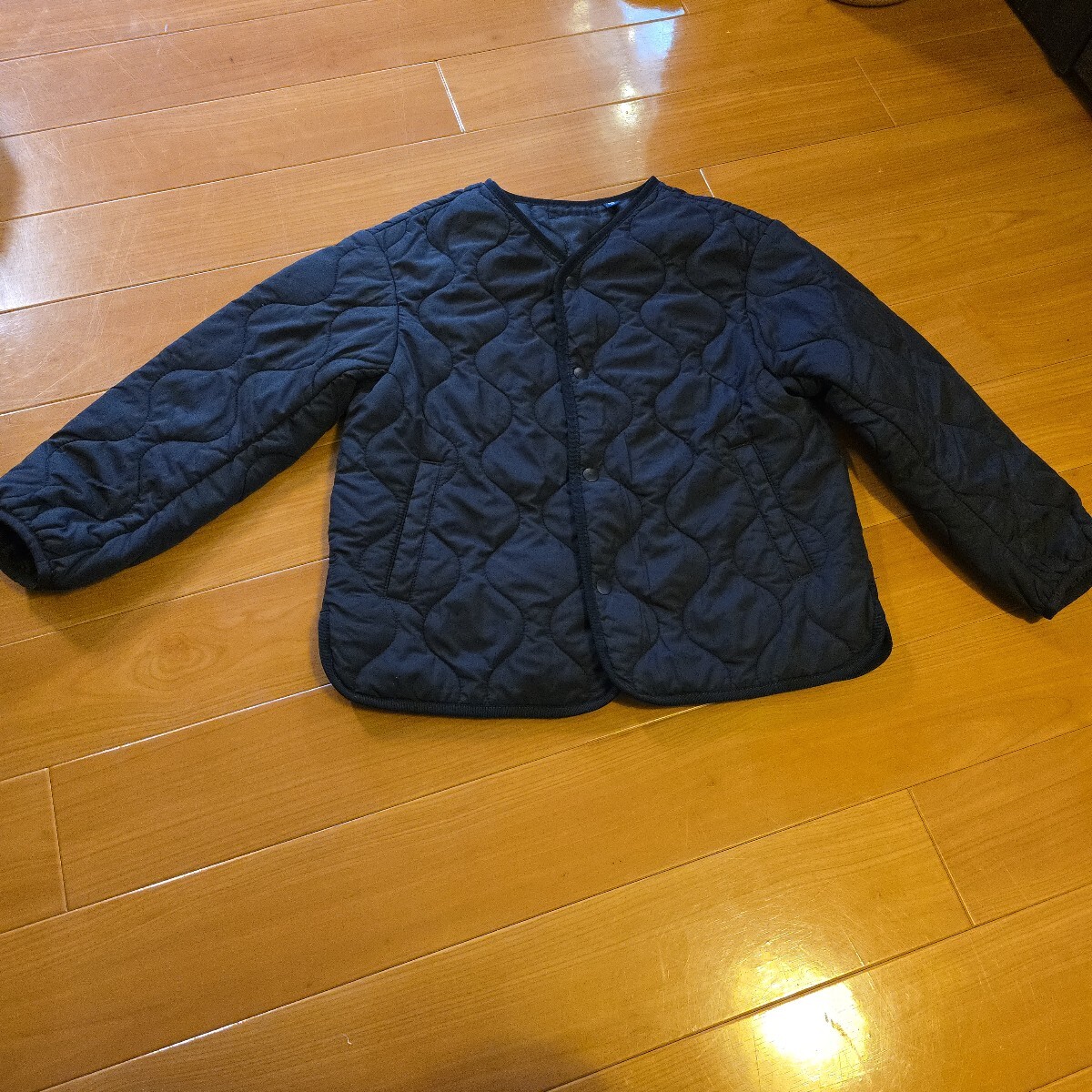 UNIQLO キルティングジャケット 140cm 黒拍卖