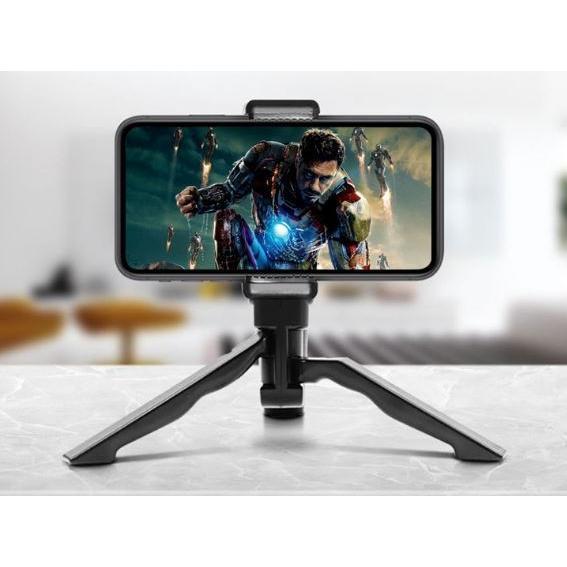 送料込み ミニ三脚 多機能 スマホホルダー付き 三脚 カメラ ハンディ 折りたたみ三脚 動画もグリップで自由自在拍卖