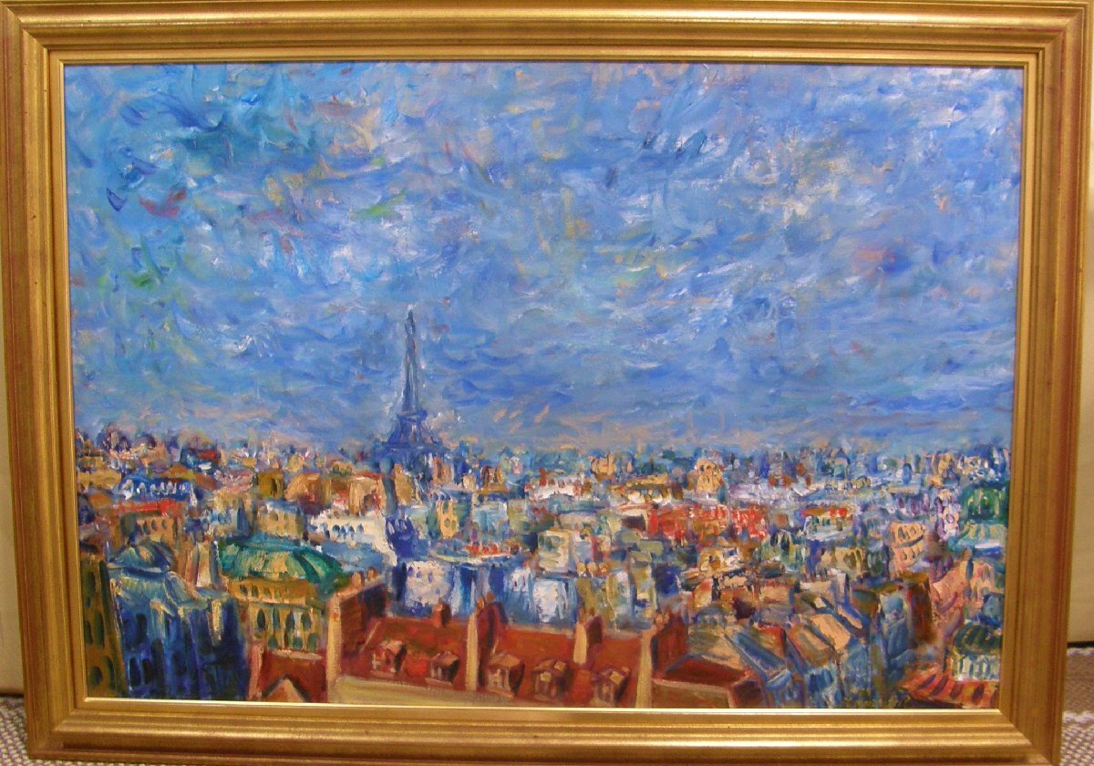 質問歓迎 峯岸義太 『五月の巴里』 P50 油彩 元一陽会会員【送料無料】拍卖