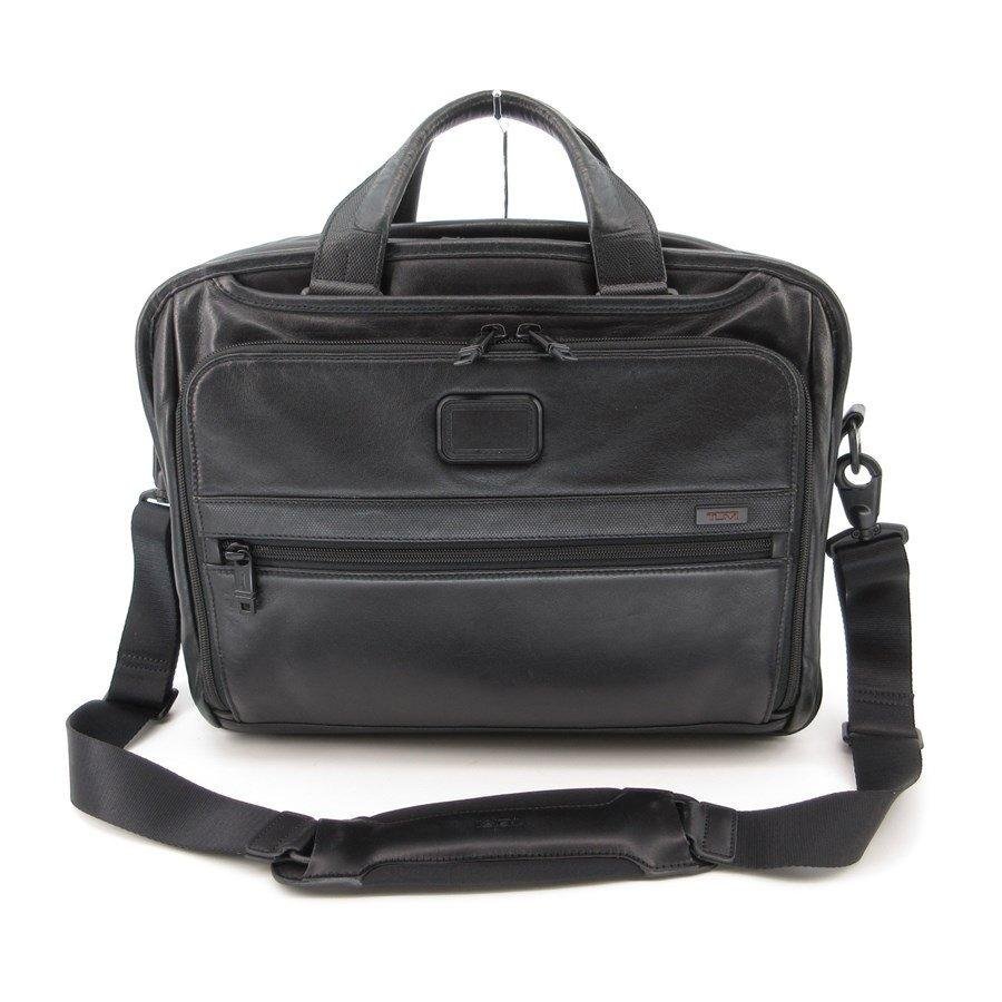 送料無料 トゥミ TUMI ビジネスバッグ Alpha2 アルファ2 オーガナイザー レザー ブリーフ 96132D2 黒 メンズ拍卖