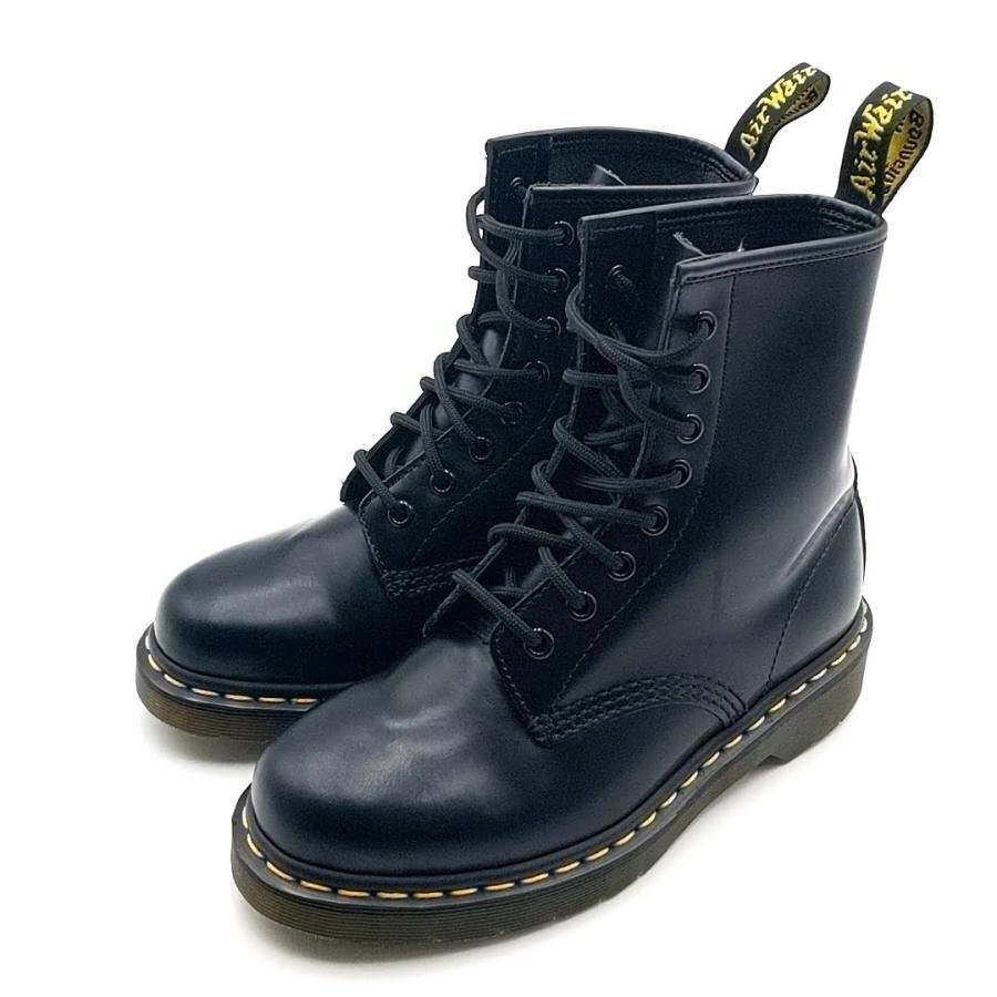 送料無料 美品 ドクターマーチン Dr.Martens 8ホールブーツ 8EYE シューズ レザー 1460 UK4 レディース拍卖