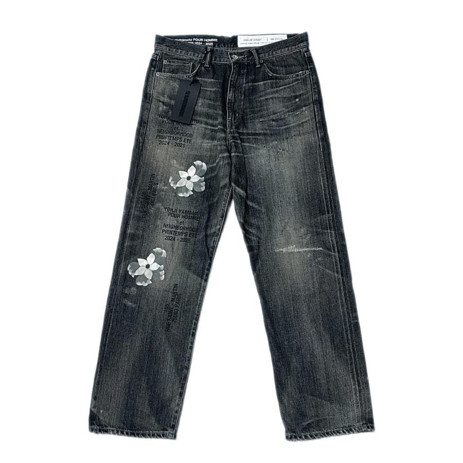 送料無料 美品 ヨウジヤマモト ネイバーフッド YOHJI YAMAMOTO NEIGHBORHOOD デニムパンツ メンズ拍卖