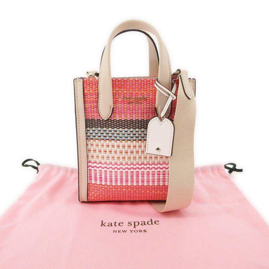 送料無料 新品 未使用 ケイトスペード Kate Spade マンハッタン ウーブン トートバッグ K7772-1 レディース拍卖