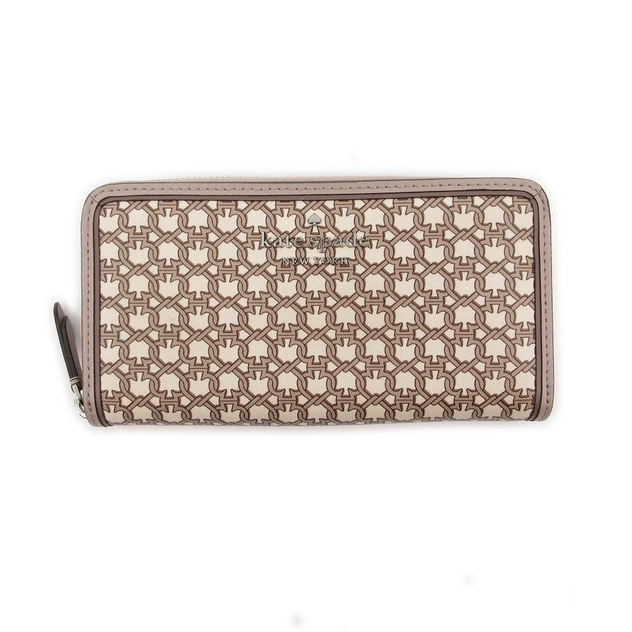 送料無料 超美品 ケイトスペード kate spade 長財布 財布 コンチネンタル ラウンドジップ スペード リンク レディース拍卖