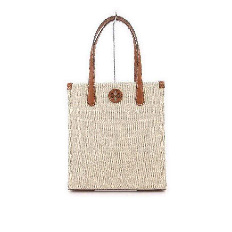 送料無料 超美品 トリーバーチ TORYBURCH トートバッグ ハンドバッグ ブレイク キャンバス オフホワイト系 レディース拍卖