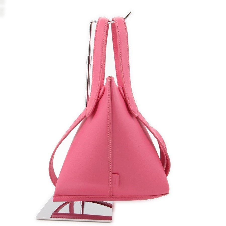 送料無料 美品 ヴァジック VASIC ハンドバッグ ショルダーバッグ 鞄 トリコ TRICO レザー ピンク系 レディース拍卖