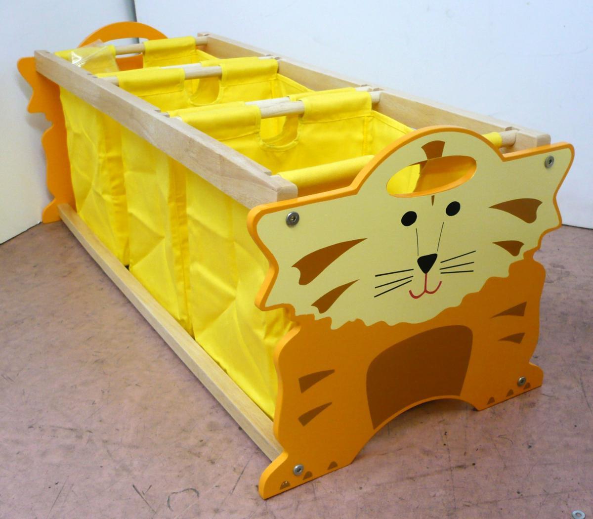 ★ 75153 どうぶつおもちゃ入れ タイガー 幅84x奥行36.5x高さ33cm おもちゃ入れ おもちゃ収納 スタッキング 子供部屋 家具 未使用 ★*拍卖