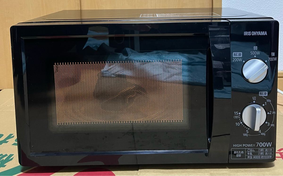 IRIS OHYAMA 電子レンジ 17L ターンテーブル PMB-T176-5-B /2021年拍卖