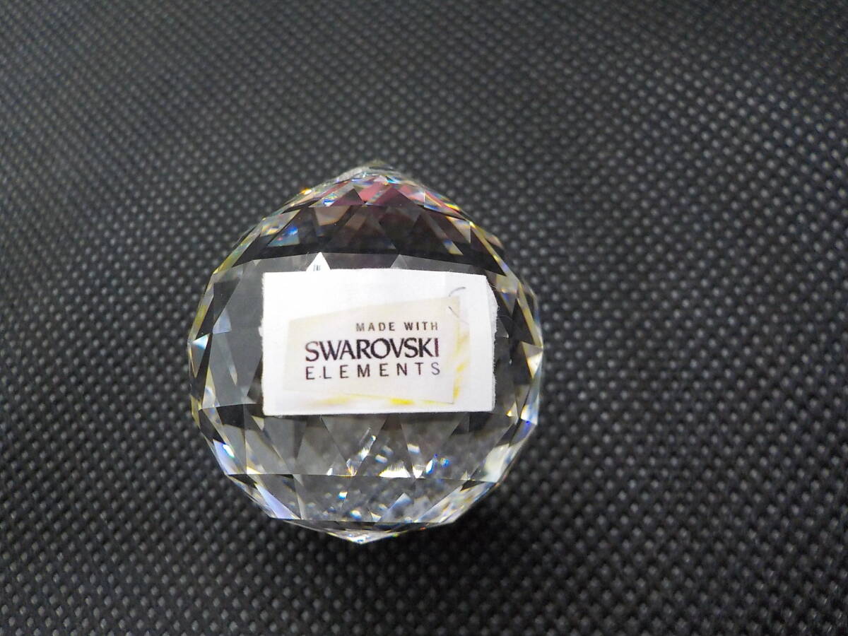 ★未使用★刻印あり★スワロフスキー★SWAROVSKI★正規品★ボール型★クリスタル★30mm★拍卖