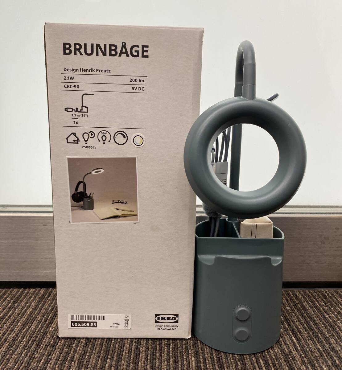 ■□7756 IKEA イケア BRUNBAGE スタンドライト 照明 インテリア 未使用品□■拍卖