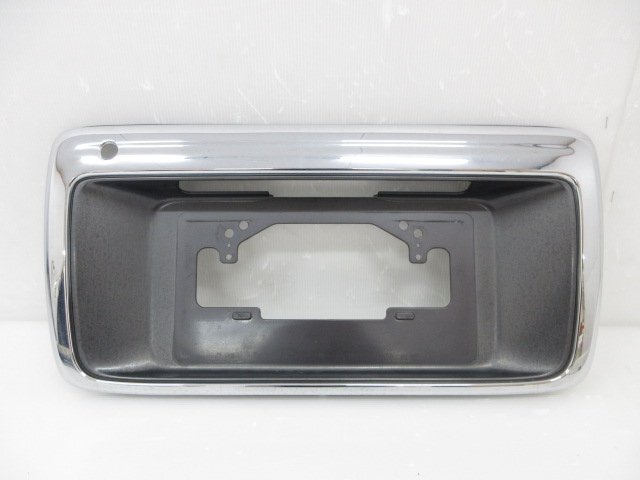 【即決有】 トヨタ ハイラックス サーフ 180 185 純正 リア ナンバーフレーム ガーニッシュ メッキ 76811-35070 (B043604)拍卖