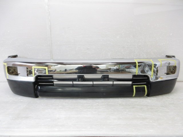 【即決有】 トヨタ ハイラックス サーフ 180 185 前期 純正 フロント バンパー メッキ×ブラック 53911-35120 (B043656)拍卖