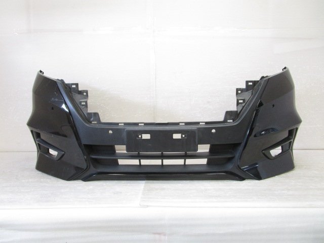 【即決有】 日産 セレナ ハイウェイスター C27 前期 純正 フロント バンパー ブラックパール 62022 5TF0H(B043675)拍卖