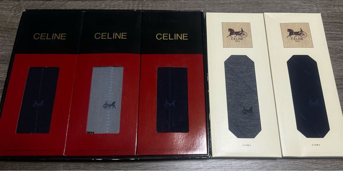セリーヌ CELINE ソックス 靴下 5足セット拍卖