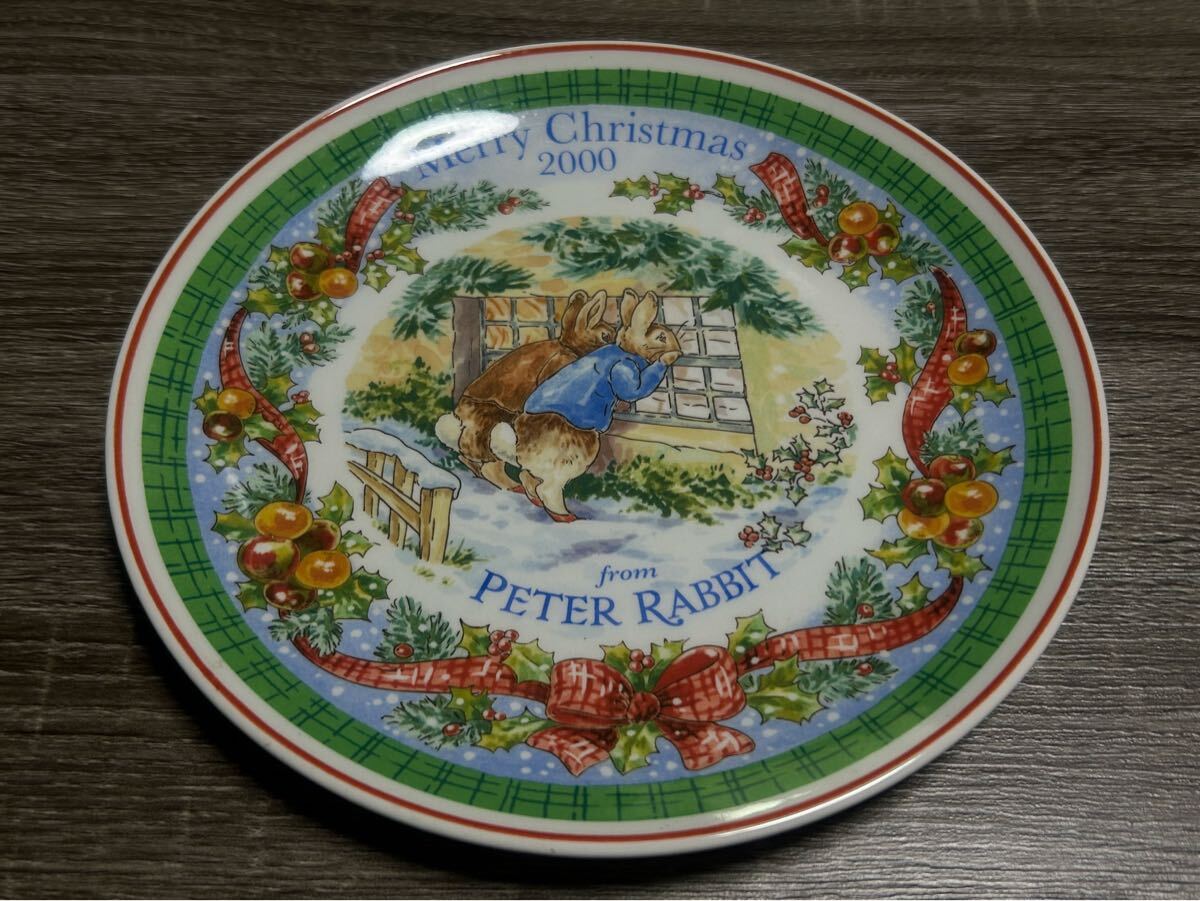 ウェッジウッド ピーターラビット 2000 クリスマス プレート WEDGWOOD PETER RABBIT拍卖
