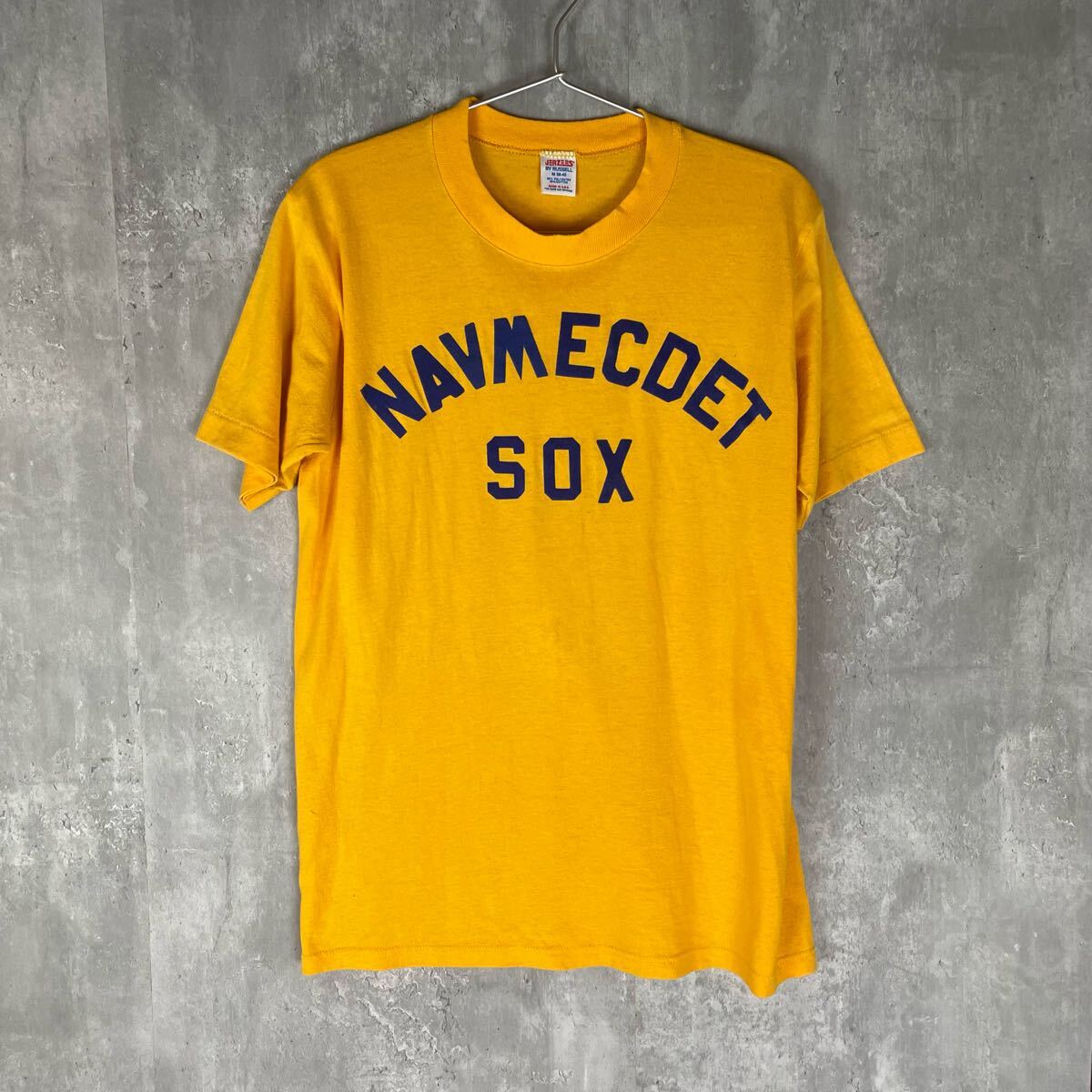 【USA製】JERZEES by Russell 80's 希少シングルステッチ Tシャツ 半袖 アメカジ拍卖