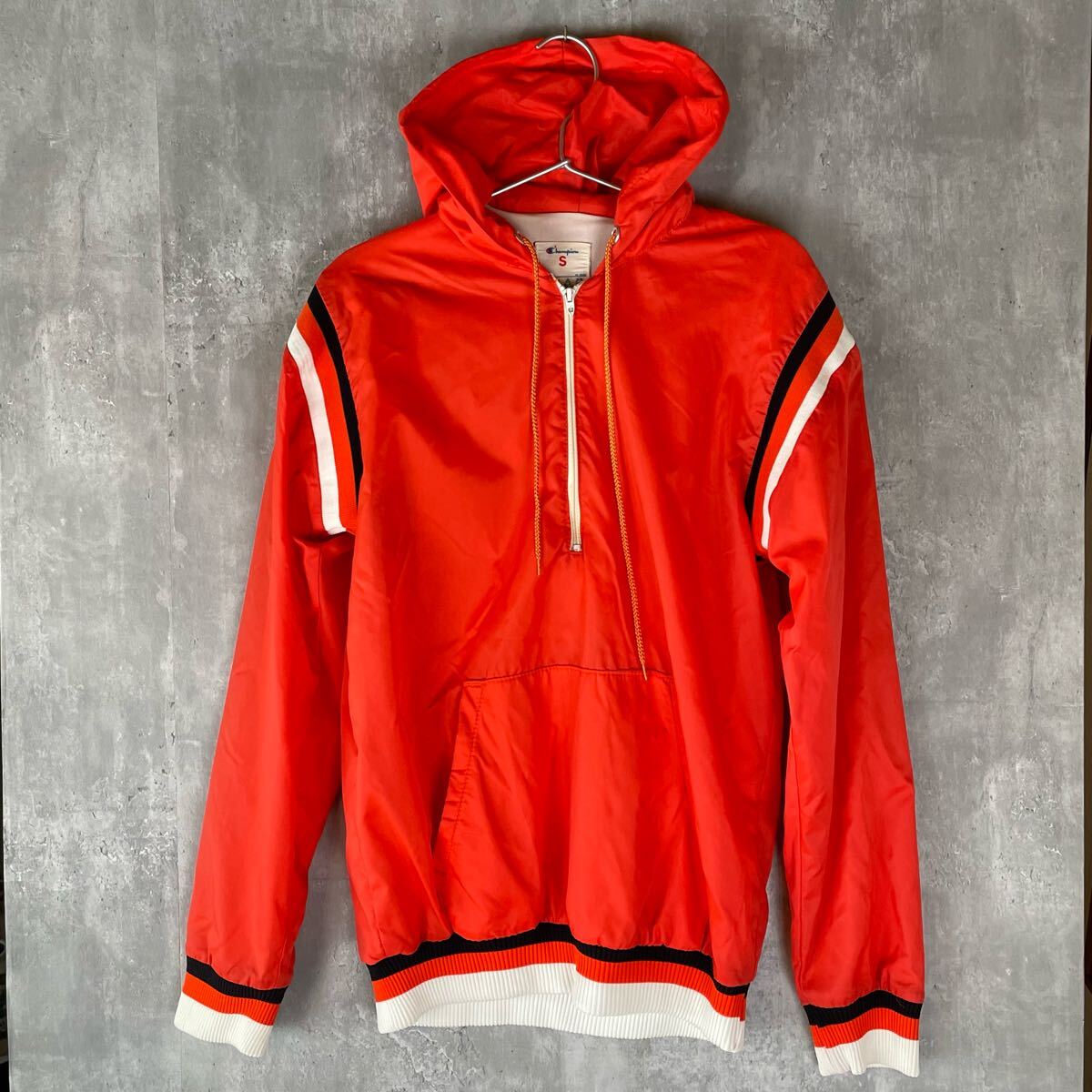 【USA製】champion ビンテージ 70 80's ナイロンパーカー プルオーバー フーディー アメカジ ビンテージ拍卖