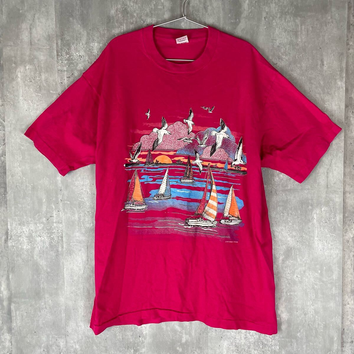 【USA製】FRUIT OF THE LOOM 90's 希少シングルステッチ 半袖Tシャツ ビンテージ拍卖