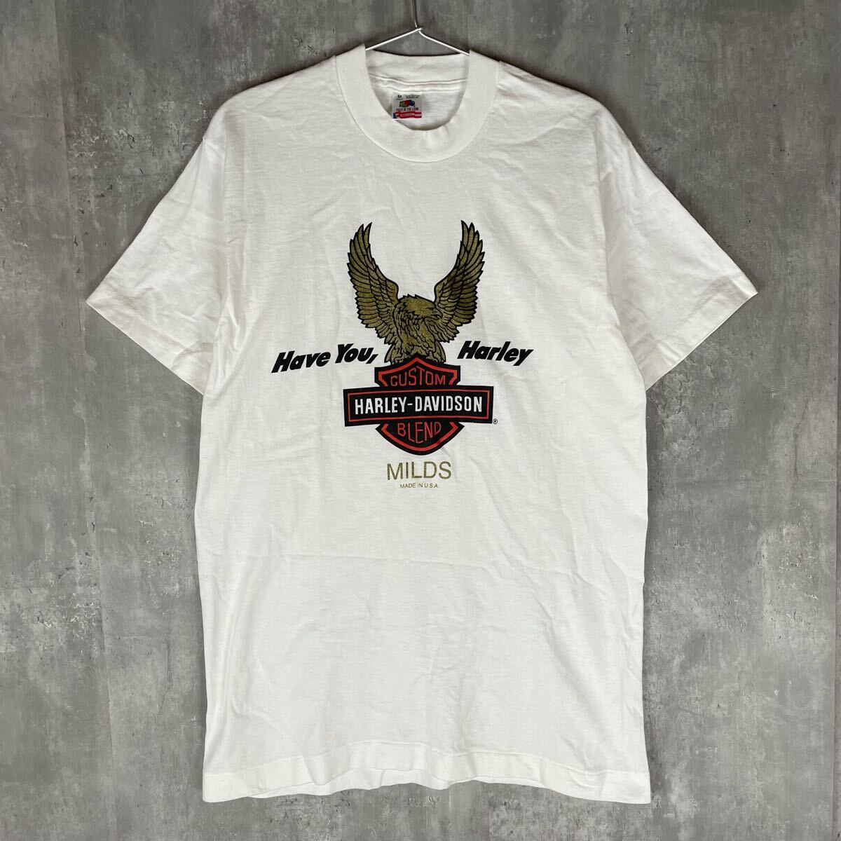 【USA製】Harley-Davidson 80's シングルステッチ ハーレーダビッドソン Tシャツ ビンテージ 半袖 古着拍卖