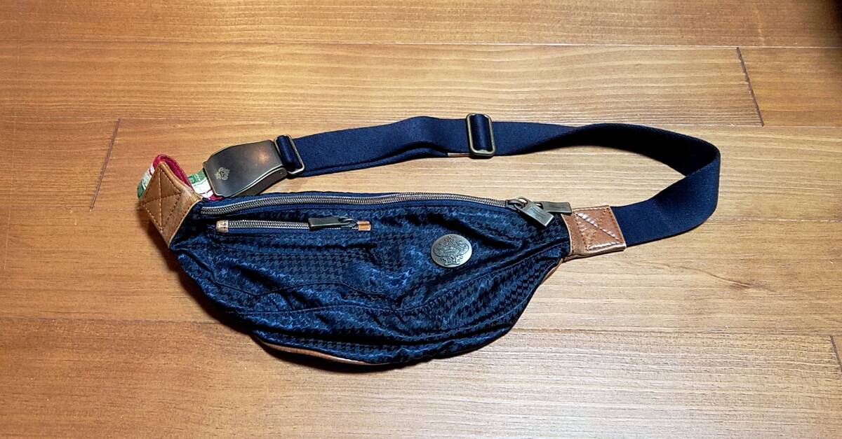 Orobianco オロビアンコ ウエストポーチ 紺 ネイビー 美品拍卖
