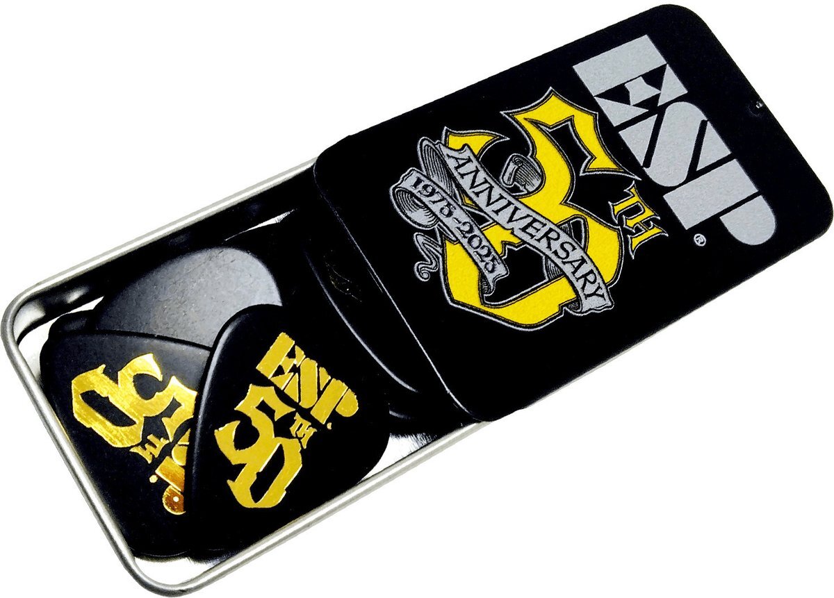 即決◆新品◆送料無料ESP PICK TIN 50th イーエスピー 創業50周年記念 ピックケース ピック12枚入り ピック缶/メール便拍卖