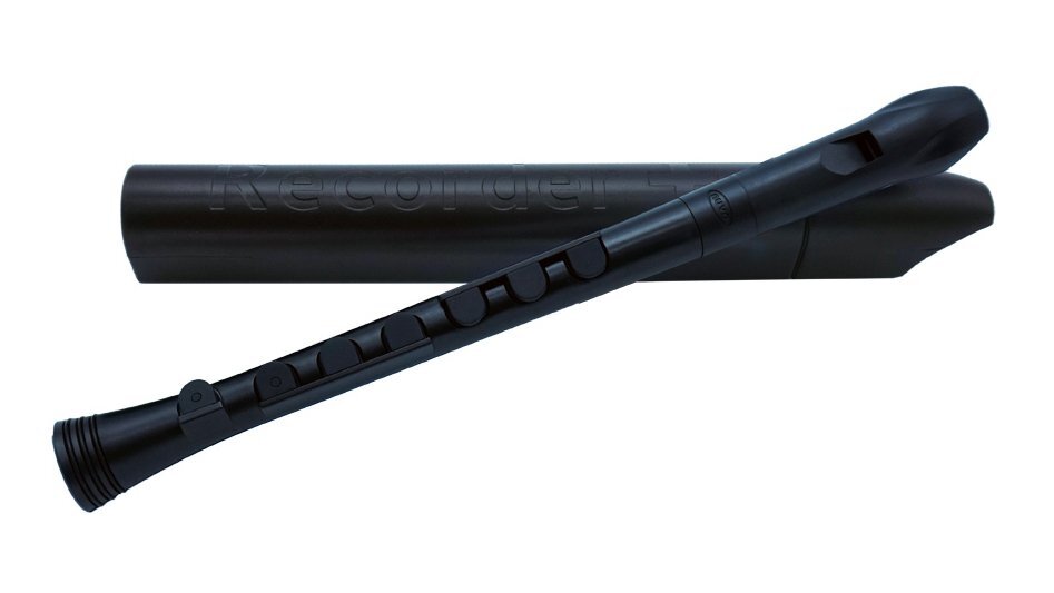即決◆新品◆送料無料NUVO N320RDBBK Recorder+ ブラック/ブラック ふた付 ジャーマン式ソプラノリコーダー拍卖