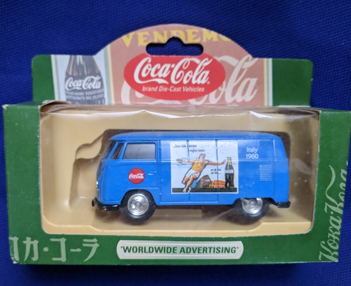 25M04-122N:Coca-Cola Volkswagen Bus Worldwide Advertising Die-Cast Italy 1960拍卖