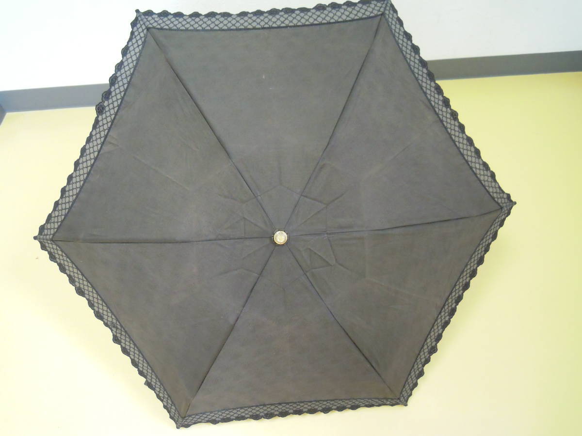 (せ-A4-90)NINARICCI ニナリッチ 折りたたみ日傘 50㎝ 深緑色 カーキー色 中古拍卖