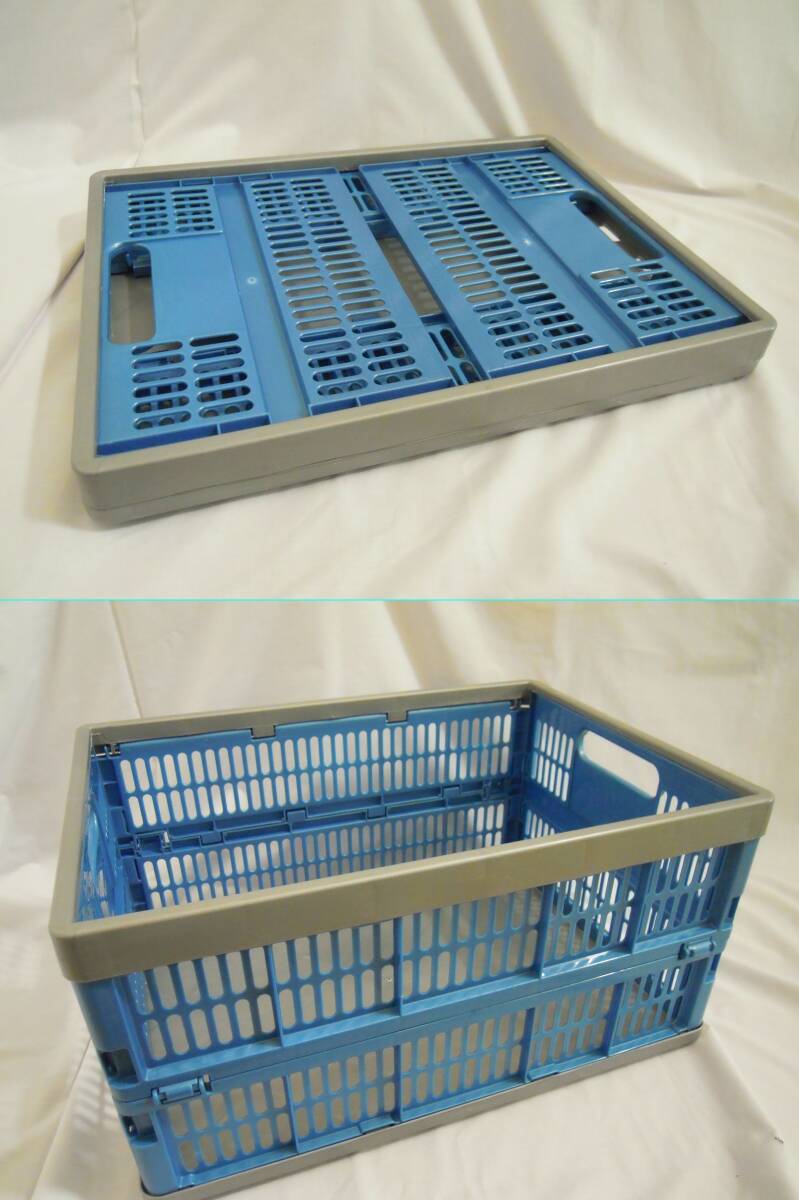 (こ-C-8104) オリコン 信和 折り畳みコンテナ シンワ DOWN BOX BS20 中古 奥行46.5cm 高さ23cm 幅35cm拍卖