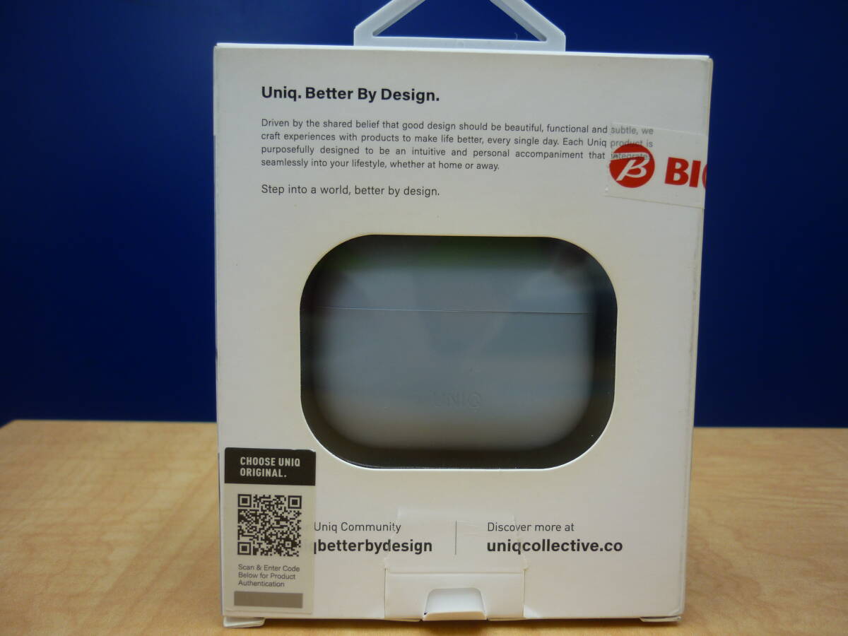 ●○1484☆UNIQ AirPods Pro シリコンケース Lino ブルー 未使用 保管品○●拍卖