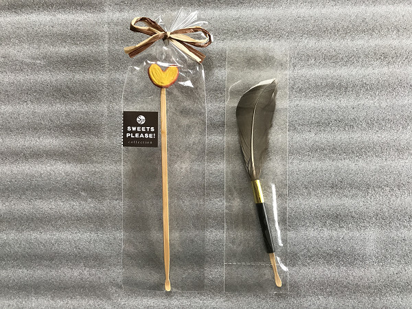 耳かき 2本セット 竹 羽 sweet please collection ハート パイ お菓子 耳掃除拍卖