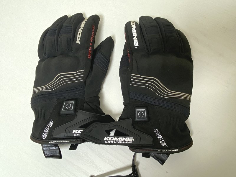 送料無料■超美品 コミネ(KOMINE) EK-202 バイク用電熱 プロテクトエレクトリックグローブショート12V Mサイズ ブラック 電熱拍卖