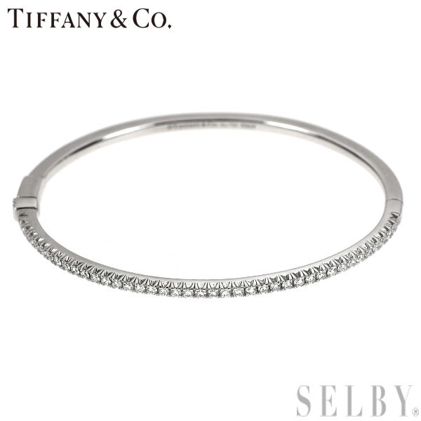 ティファニー K18WG ダイヤモンド バングル メトロヒンジ SELBY拍卖