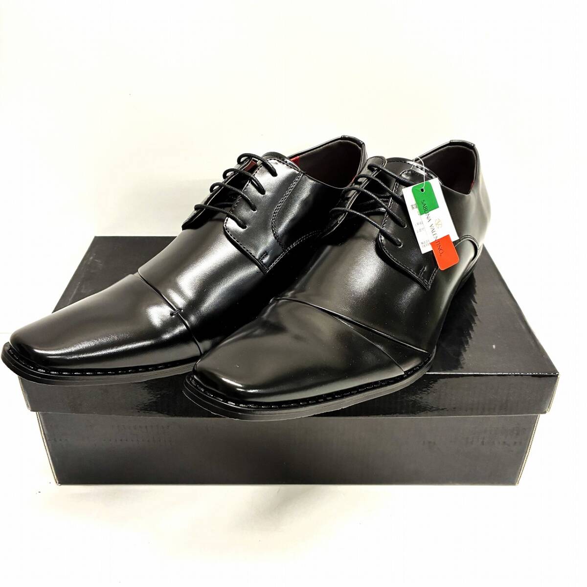 【未使用】SABLINA VALENTINO ビジネスシューズ 黒 28cm拍卖