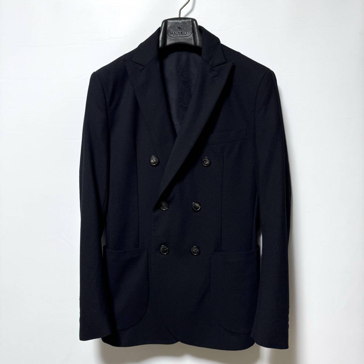 美品 1PIU1UGUALE3 21AW COMFY W-JKT ダブルテーラードジャケット 3 定価99,000円 ウノピュウノウグァーレトレ ウールWジャケット AKM wjk拍卖