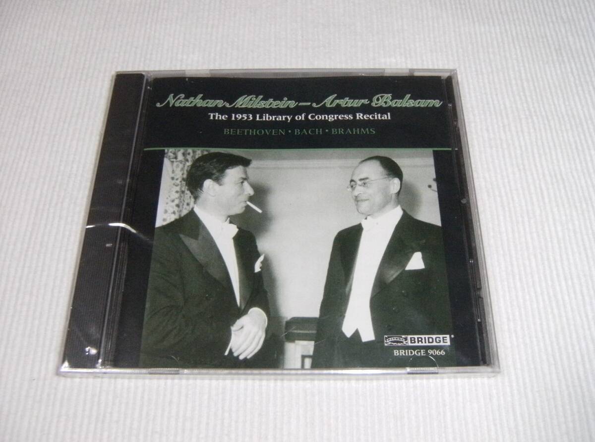 ■Nathan Milstein, Artur Balsam/The 1953 Library of Congress Recital(Live) BRIDGE9066■ナタン・ミルシテイン アルトゥール・バルサム拍卖