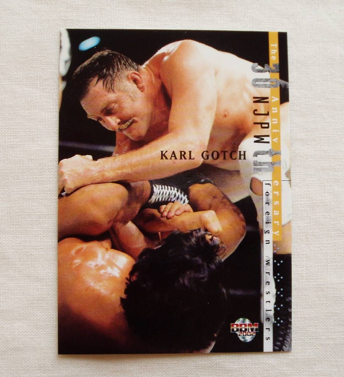 カール・ゴッチ◆BBM2002 新日本プロレス30周年記念カード 神様 ジャーマンスープレックス ゴッチ道場 RE拍卖