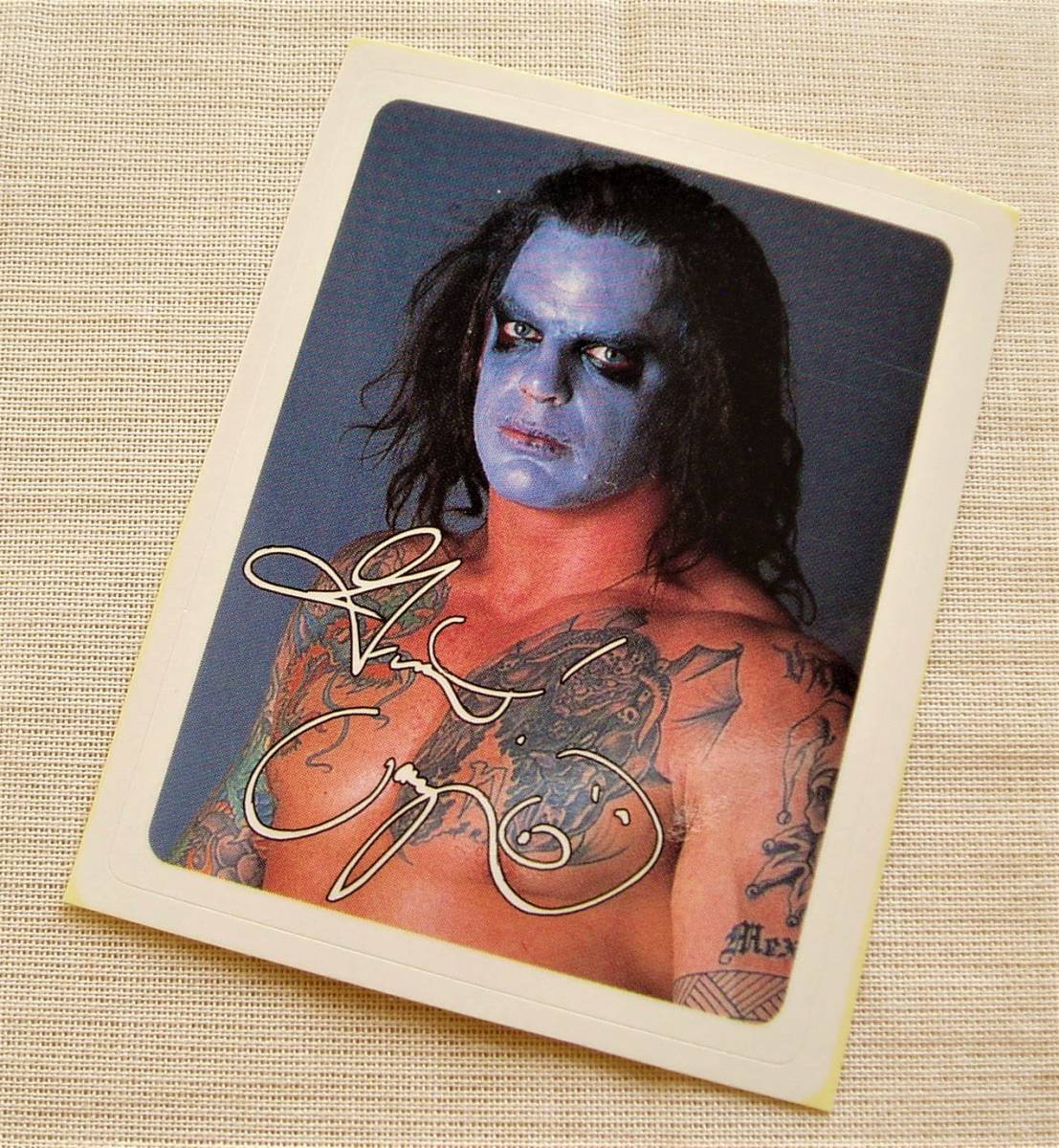 バンピーロ プリントサイン入りステッカー シール◆全日本プロレス カナダの吸血鬼 ダークカーニバル WCW AAA TDK8拍卖