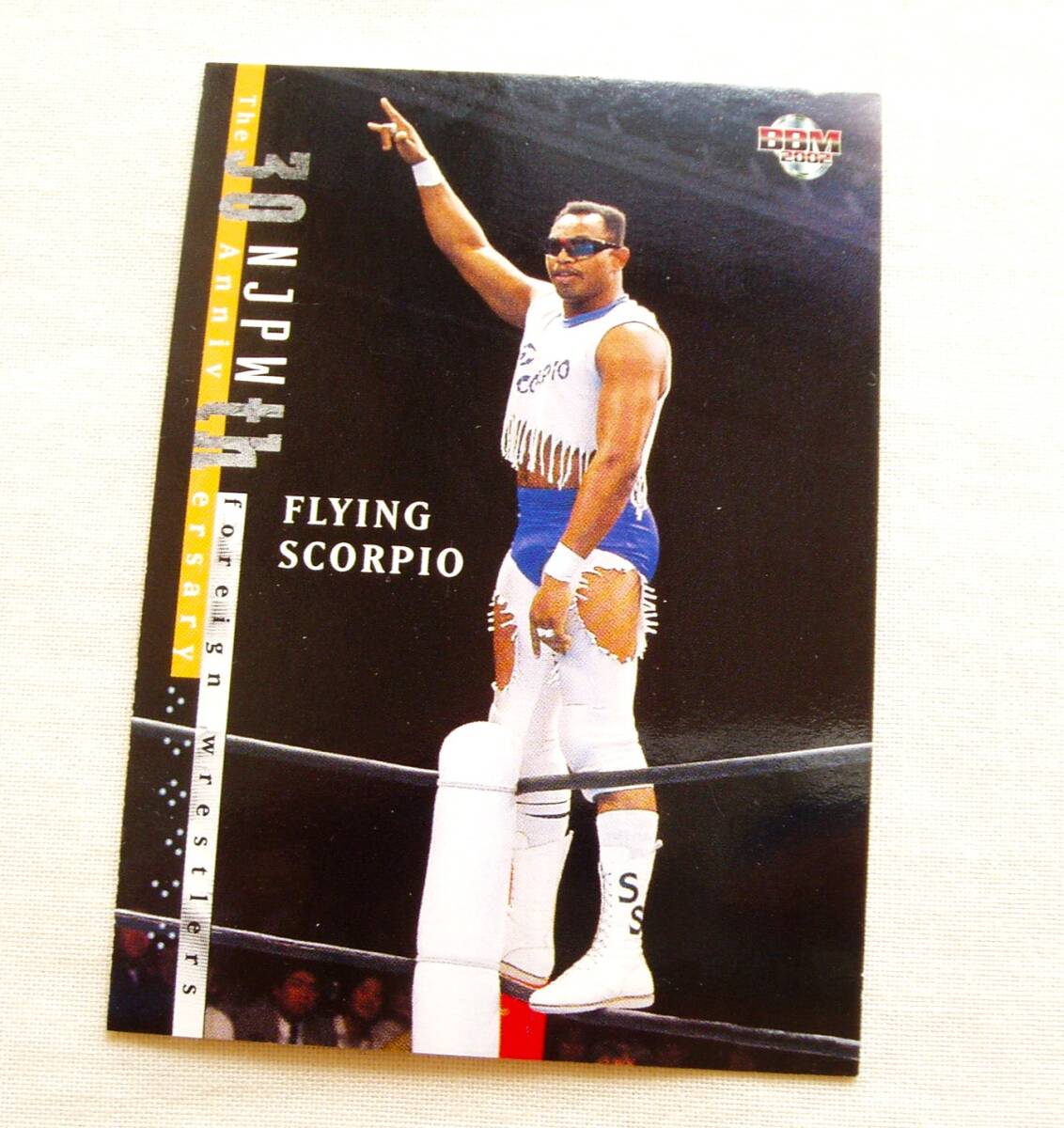 フライング・スコーピオ◆BBM2002 新日本プロレス30周年記念カード 踊る稲妻 2・コールド・スコーピオ ECW サンドマン サブゥー RE拍卖