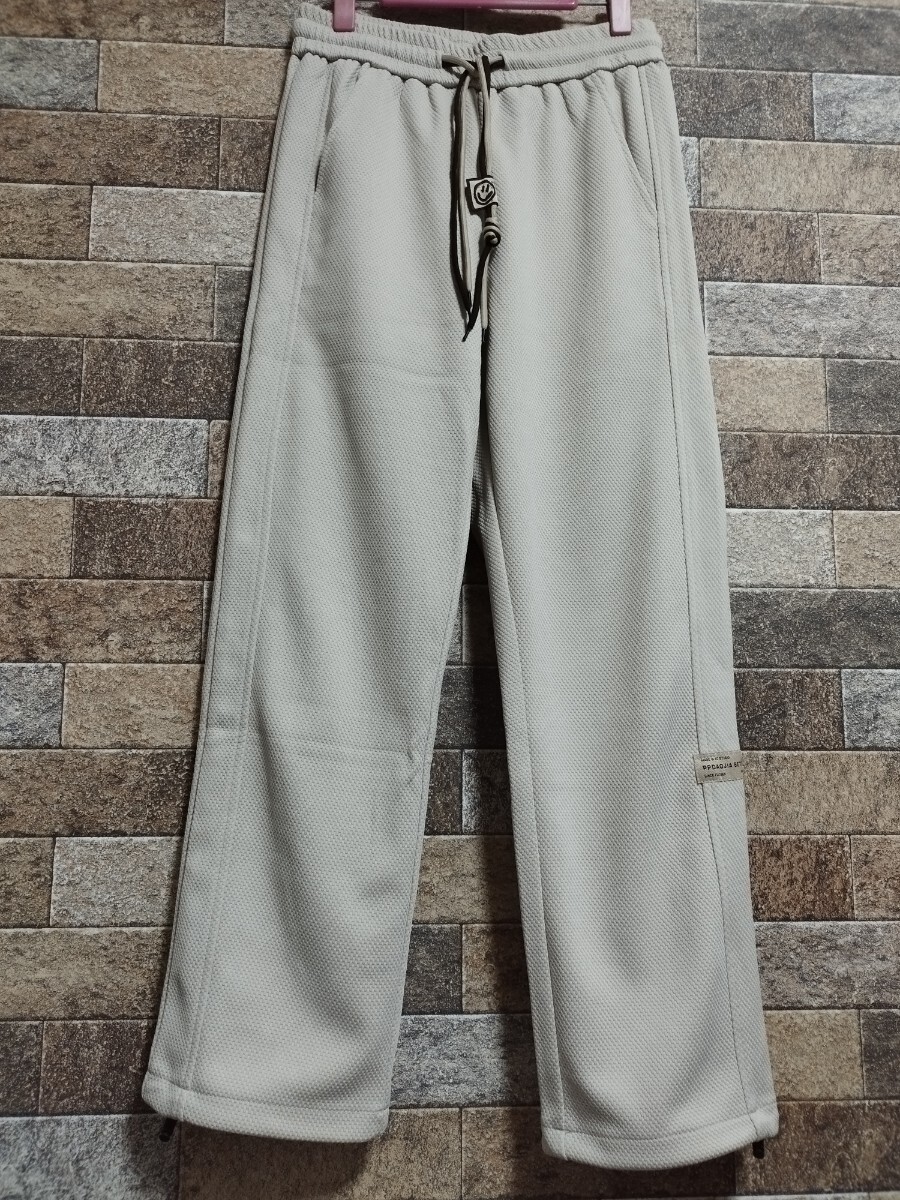 【送料無料!】新品同様!カジュアルパンツ リラックスパンツ サイズL カラーアプリコット ウエストゴム オールシーズン 拍卖