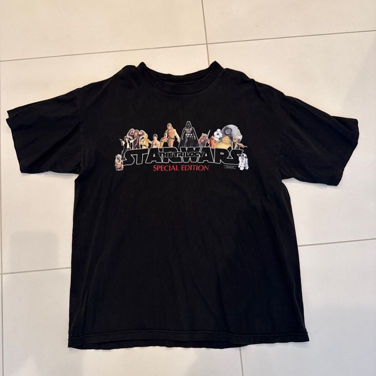 90s スターウォーズ トリロジーTシャツ XL拍卖