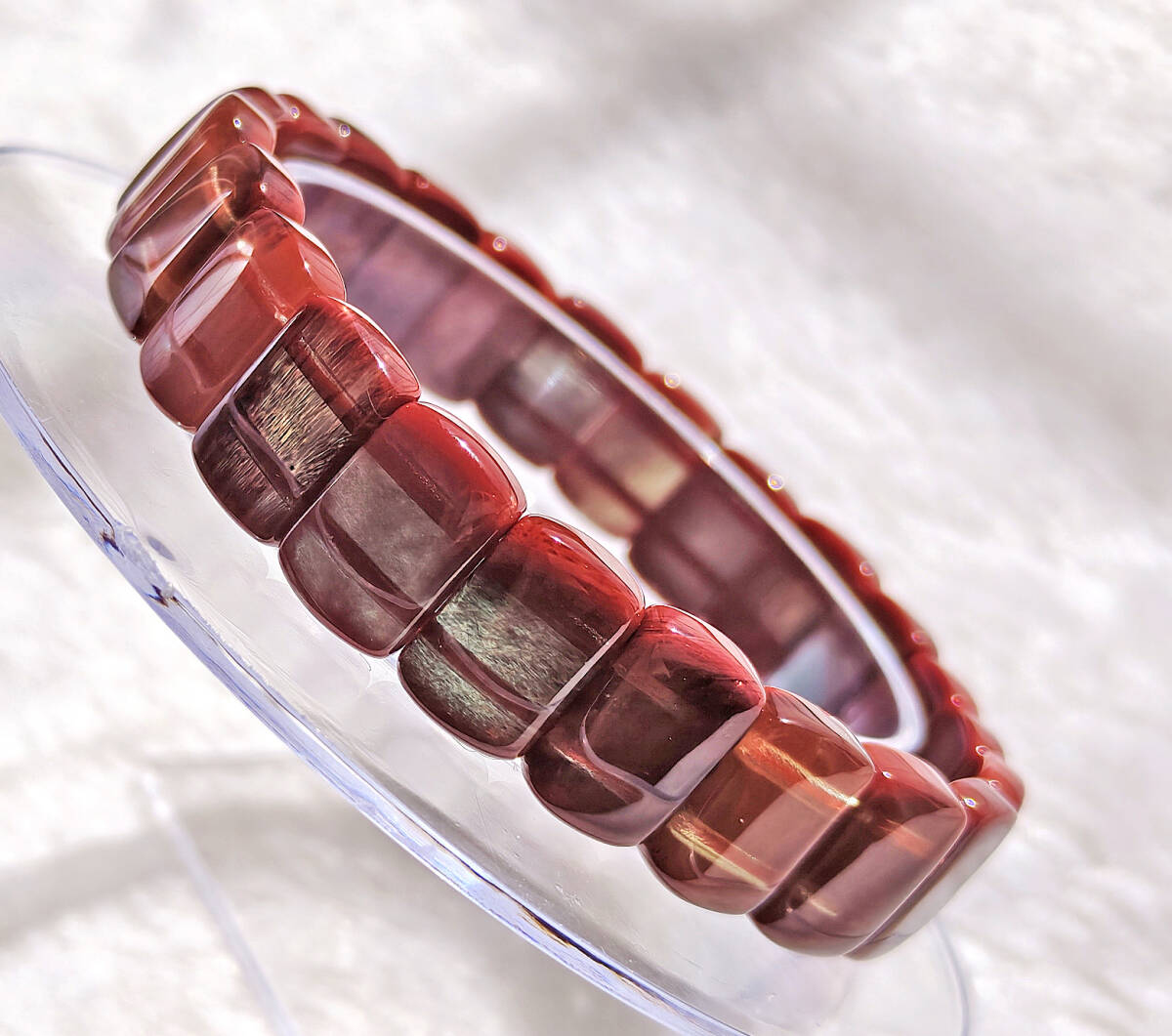 N00381◆Bigstone◆新品*チベット産*稀少*12*8mm*パワーストーン*美品【5Aアンデシン】天然石バングル拍卖