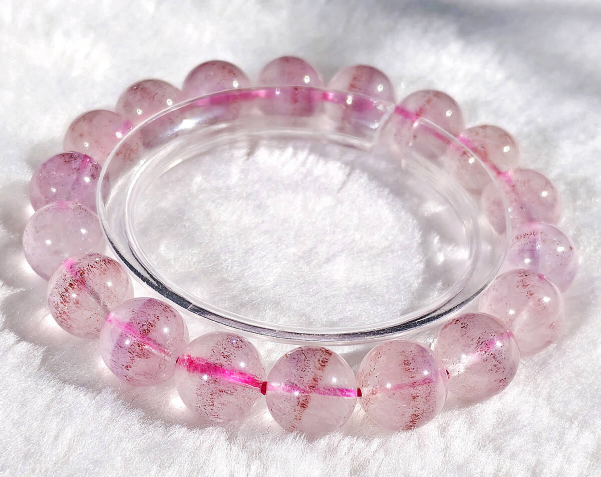 N00613◆Bigstone◆新品*ブラジル産*天然本物保証【エレスチャルアメジスト】天然石ブレス 11mm拍卖