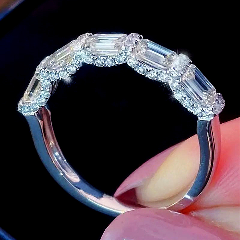 N2501200◆Bigstone◆【雪花の透明感】魅力的な光沢*ロマンチックな雰囲気*欧米大人気なリング*12/14/16/18号 選び可拍卖