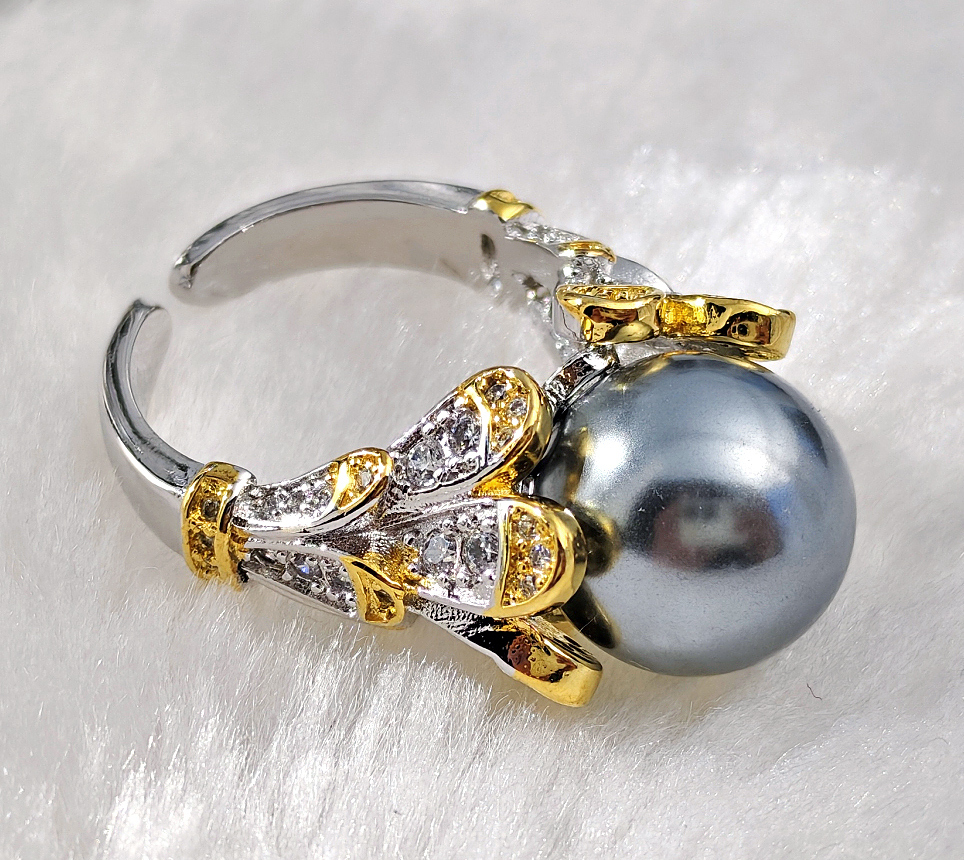 N250511◆Bigstone◆【欧米復古文芸】ロマンチックな感覚*清新スタイル*欧米ファッションなリング*10~13号 フリー拍卖