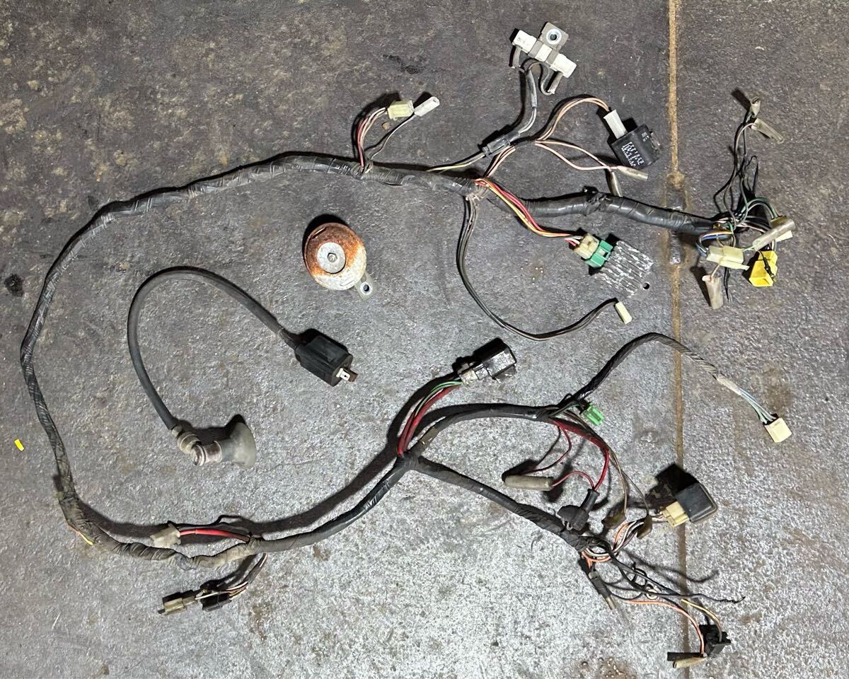 2NA YAMAHA/ヤマハ champ50/チャンプ50 RS 純正 メインハーネス イグニッションコイル/ホーン/イグナイター/レギュレーター/リレー 当時物拍卖