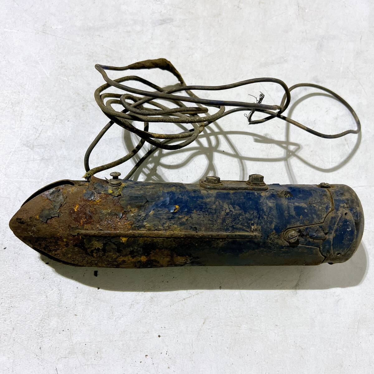 APPOLO アポロウインカー 古い自動車部品 旧車 当時物  腕木式方向指示器 ネイビー 旧車 バイク 陸王 メグロ等 1本拍卖